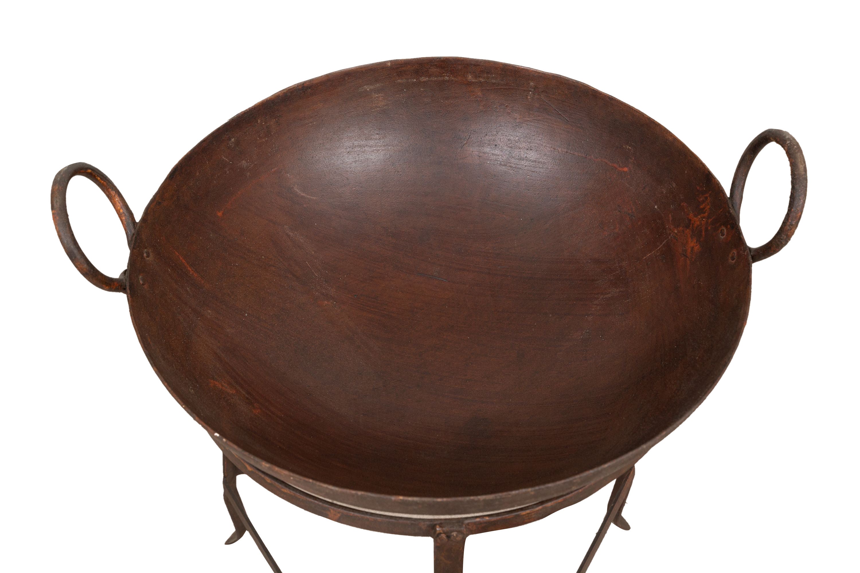 Biscottini Braciere in ferro battuto lavorato a mano L59XPR54XH80 cm Comodo pratico