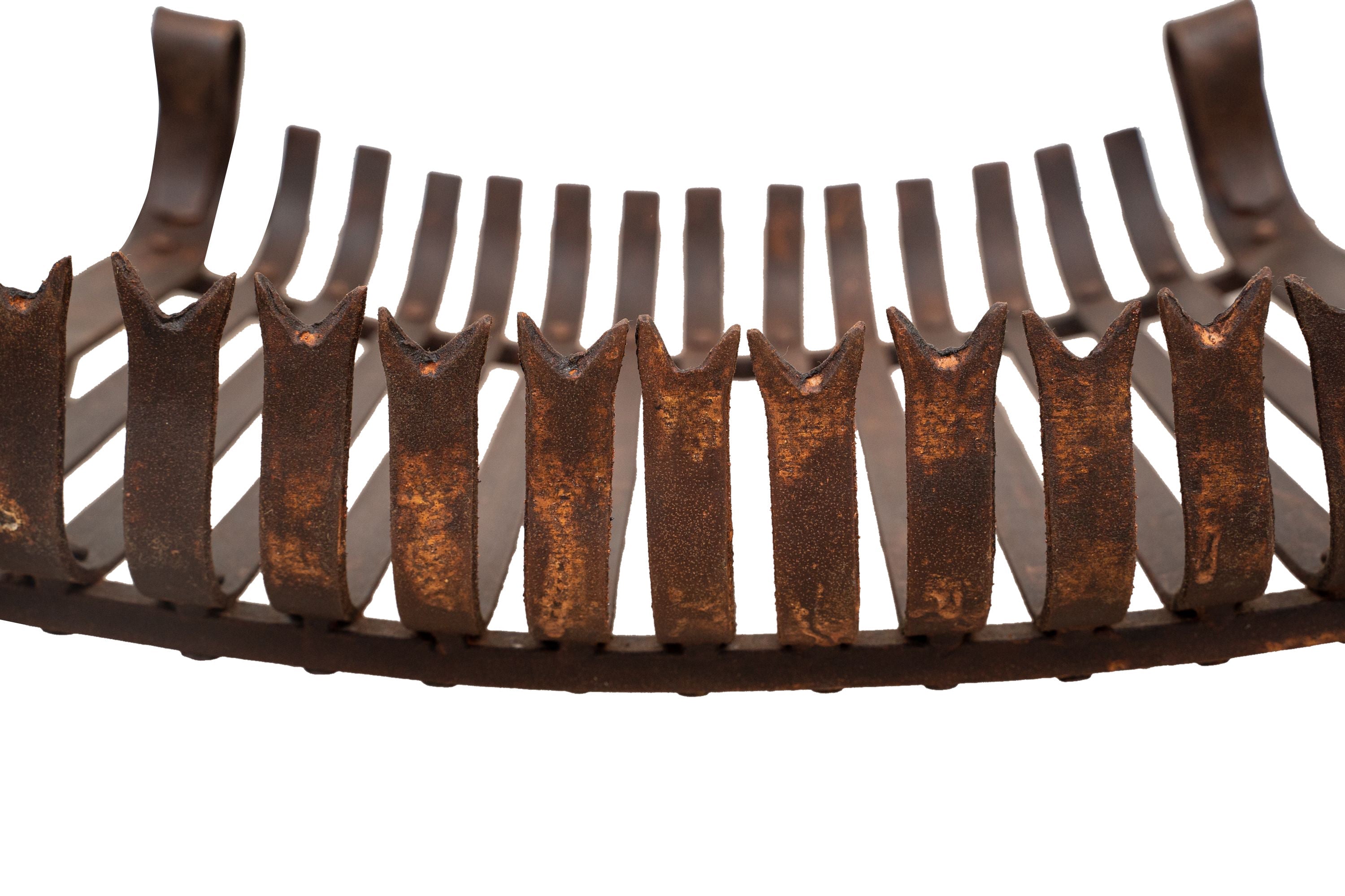 Biscottini Braciere in ferro battuto lavorato a mano L64XPR48XH30 cm Comodo pratico