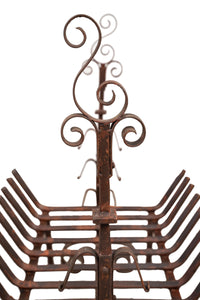 Biscottini Braciere in ferro battuto lavorato a mano L98XPR59XH90 cm Comodo pratico