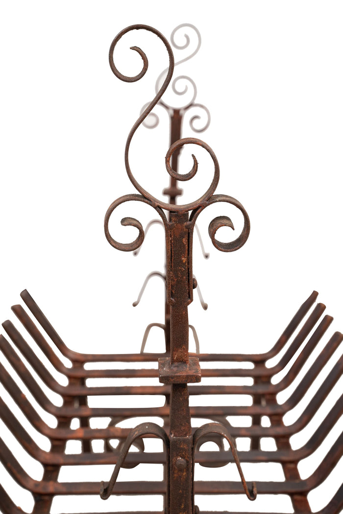 Biscottini Braciere in ferro battuto lavorato a mano L98XPR59XH90 cm Comodo pratico