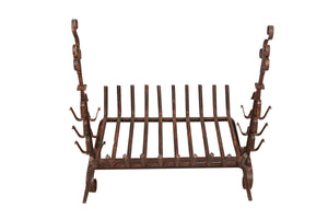 Biscottini Braciere in ferro battuto lavorato a mano L98XPR59XH90 cm Comodo pratico