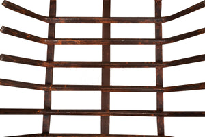 Biscottini Braciere in ferro battuto lavorato a mano L98XPR59XH90 cm Comodo pratico