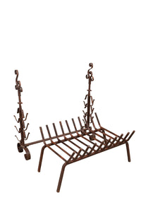 Biscottini Braciere in ferro battuto lavorato a mano L98XPR59XH90 cm Comodo pratico