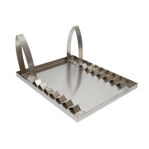 Vassoio in acciaio inossidabile per disopercolare, dimensioni 600x700x30 mm