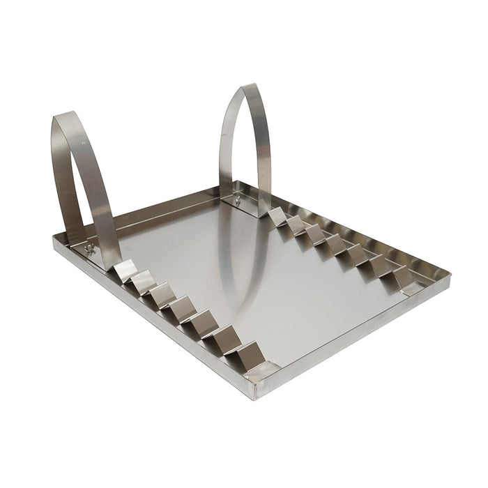 Vassoio in acciaio inossidabile per disopercolare, dimensioni 600x700x30 mm