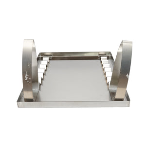 Vassoio in acciaio inossidabile per disopercolare, dimensioni 600x700x30 mm