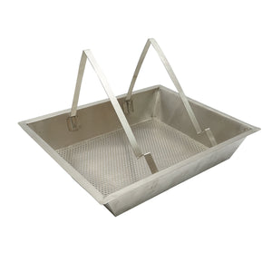 Vassoio in acciaio inox per disopercolare 520x415x110mm