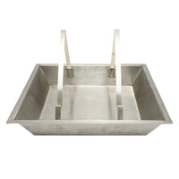 Vassoio in acciaio inox per disopercolare 520x415x110mm