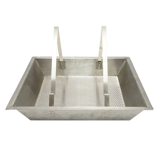 Vassoio in acciaio inox per disopercolare 520x415x110mm