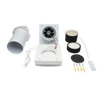 Ventilatore con recupero di calore per 1 stanza, montaggio a parete, 50 m³/h, 7.8W, Wi-Fi, 220V, AV-TTW5-W