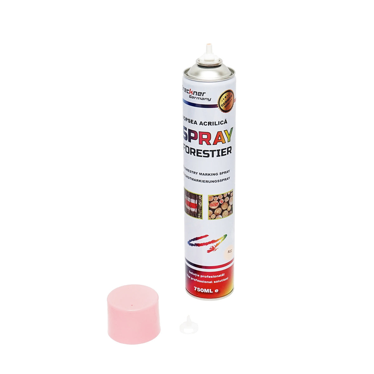 12 Vernice spray per marcatura forestale rosa 750ml Breckner Germany