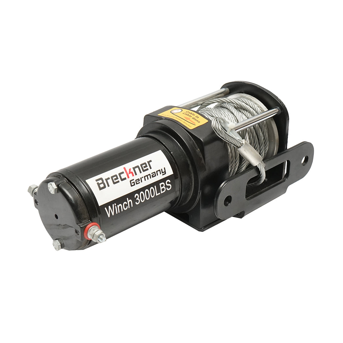 Verricello elettrico con telecomando 12V, 1,6T (3000 libbre), lunghezza cavo 9,2m