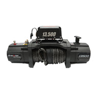 Verricello elettrico con telecomando 12V, 6,1T (13500 libbre) 6,5HP, cavo sintetico 9x24m, solenoide 400A Breckner Germany