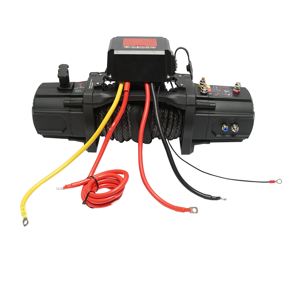 Verricello elettrico con telecomando 12V, 6,1T (13500 libbre) 6,5HP, cavo sintetico 9x24m, solenoide 400A Breckner Germany