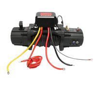 Verricello elettrico con telecomando 12V, 6,1T (13500 libbre) 6,5HP, cavo sintetico 9x24m, solenoide 400A Breckner Germany