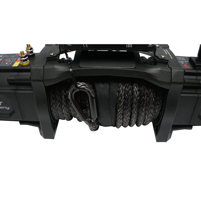 Verricello elettrico con telecomando 12V, 6,1T (13500 libbre) 6,5HP, cavo sintetico 9x24m, solenoide 400A Breckner Germany