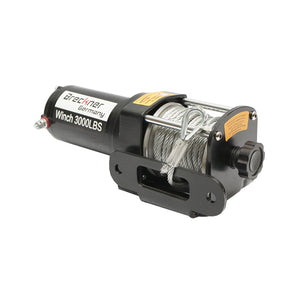 Verricello elettrico con telecomando 12V, cavo in acciaio da 1,6T (3000 libbre) 5x11m, solenoide 100A Breckner Germany