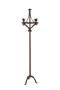 Biscottini Candeliere a piantana in ferro battuto lavorato a mano Candelabro dimensioni