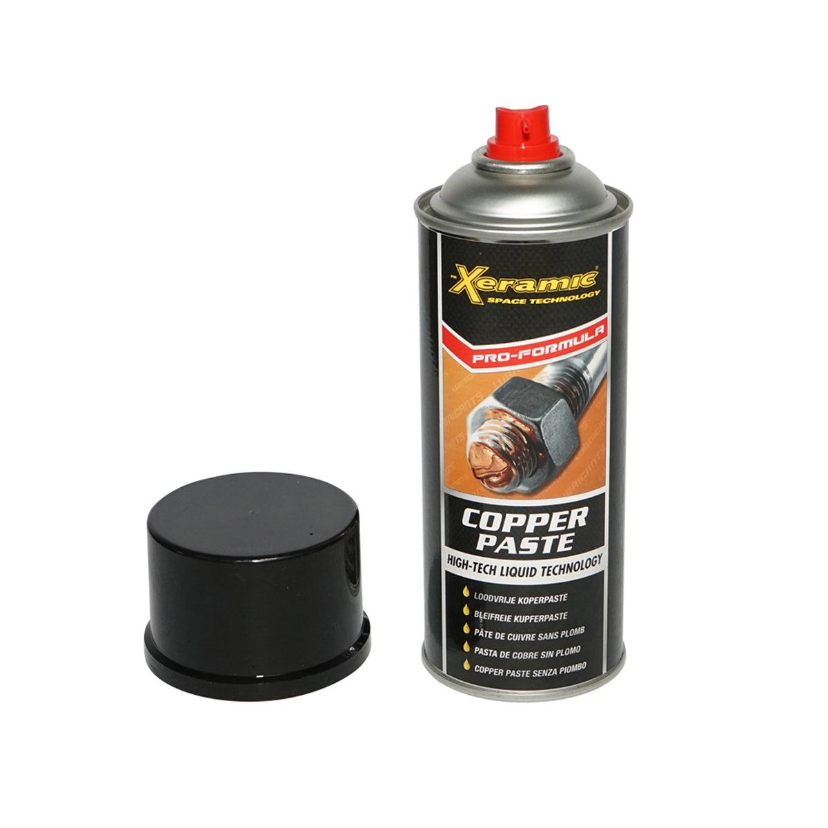 Xeramic Spray al Rame Professionale 400 ml, Previene Ruggine e Corrosione, Resistente a Pressioni e Temperature Elevate, da -35°C a +1.100°C