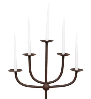 Biscottini CANDELIERE A PIANTANA IN FERRO BATTUTO LAVORATO A MANO dimensioni lunghezza