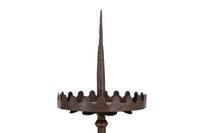 Biscottini Candeliere a piantana in ferro battuto lavorato a mano finitura L50XPR50XH185 cm