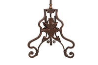 Biscottini Candeliere a piantana in ferro battuto lavorato a mano finitura L50XPR50XH185 cm