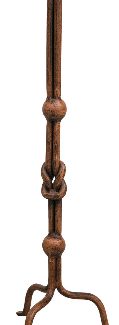 Biscottini CANDELIERE A PIANTANA IN FERRO BATTUTO LAVORATO A MANO L19XPR19XH64 CM mano,