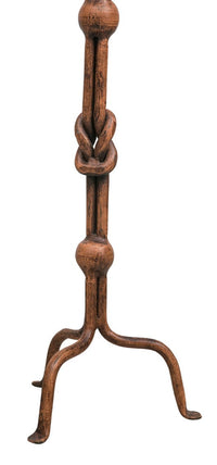 Biscottini CANDELIERE A PIANTANA IN FERRO BATTUTO LAVORATO A MANO L19XPR19XH64 CM mano,