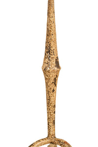 Biscottini CANDELIERE IN FERRO BATTUTO LAVORATO A MANO FINITURA BIANCA ANTICATA Candelabro