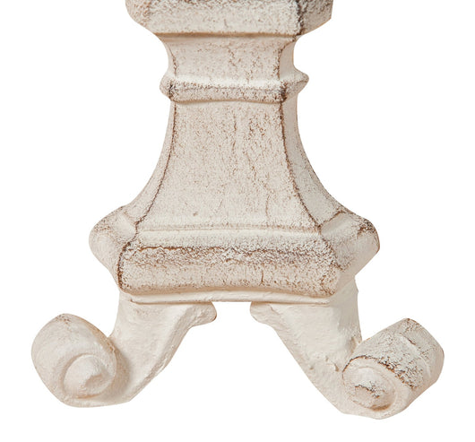 Biscottini Candeliere in legno finitura bianca anticata. Made in Italy L13XPR13XH29