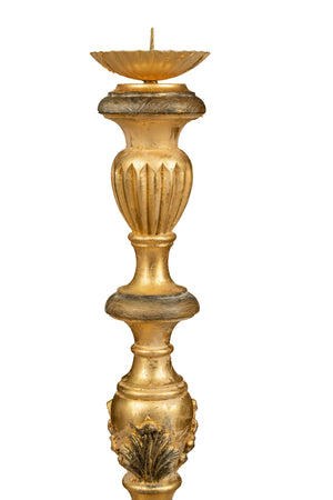 Biscottini CANDELIERE IN LEGNO FINITURA FOGLIA ORO ANTICATO E NERO MADE IN ITALY Offerta