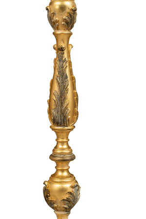 Biscottini CANDELIERE IN LEGNO FINITURA FOGLIA ORO ANTICATO E NERO MADE IN ITALY Offerta