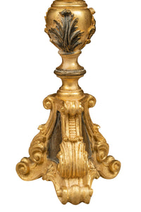 Biscottini CANDELIERE IN LEGNO FINITURA FOGLIA ORO ANTICATO E NERO MADE IN ITALY Offerta