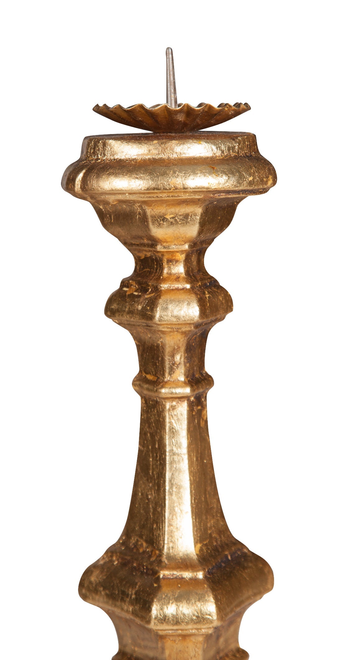 Biscottini Candeliere in legno finitura foglia oro Made in Italy L19XPR19XH40 realizzata