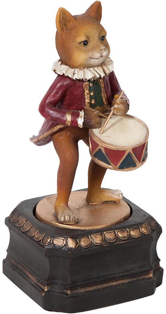 Biscottini Carillon vintage 8x8x17,7 cm carica manuale resina L8xPR8xH17 L8xPR8xH17