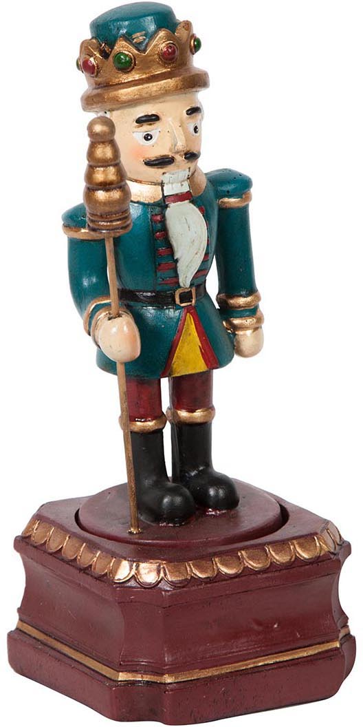 Biscottini Carillon vintage Uomo con bastone carica manuale resina Offerta Speciale