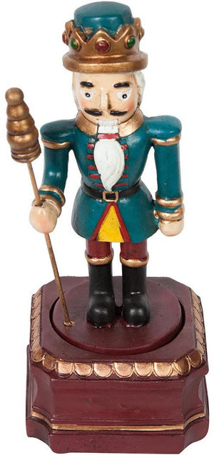 Biscottini Carillon vintage Uomo con bastone carica manuale resina Offerta Speciale