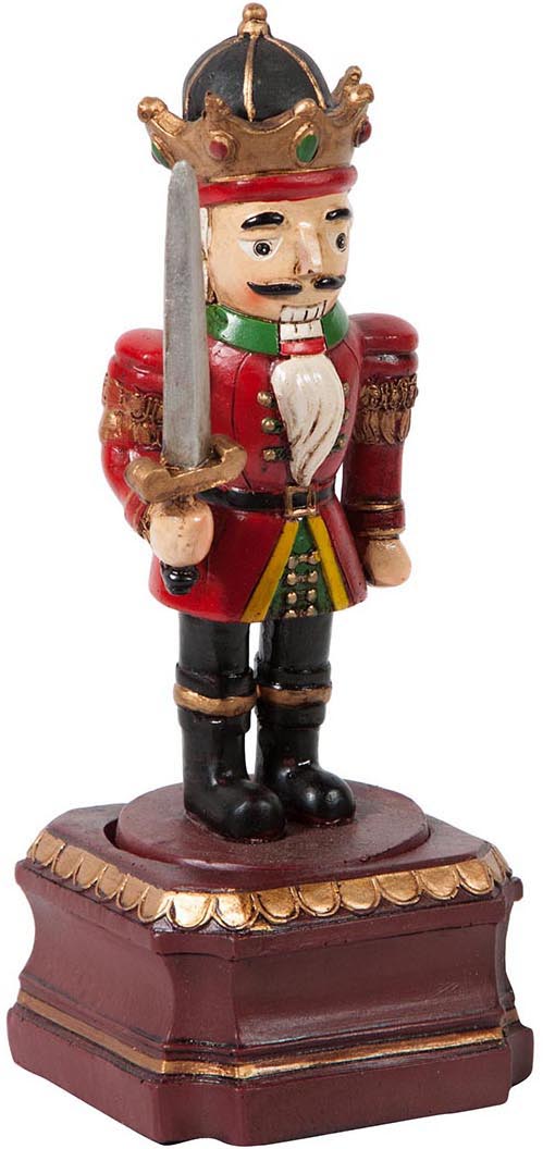 Biscottini Carillon vintage Uomo con spada carica manuale resina Offerta Speciale Qualità