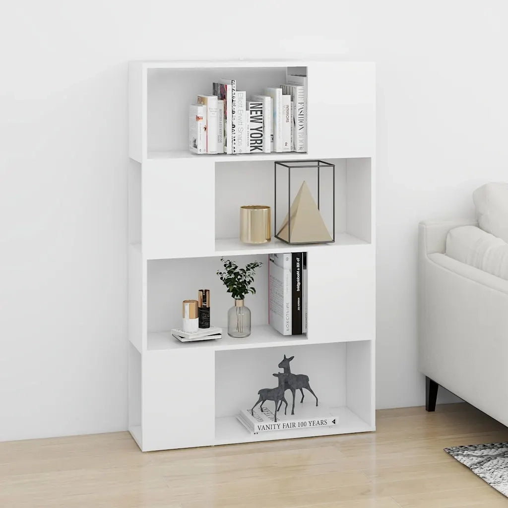 Libreria/Divisorio Bianco 80x24x124,5 cm in Truciolato