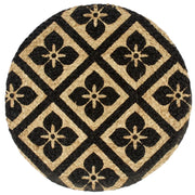 Tovagliette 6 pz Nere 38 cm Rotonde in Juta 133869