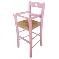 Seggiolone bimbo laccato rosa