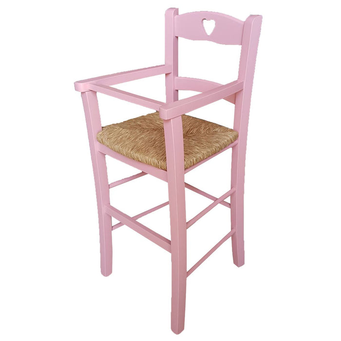 Seggiolone bimbo laccato rosa