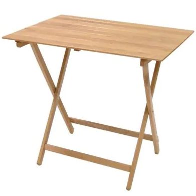 Tavolo pieghevole pic nic 60 x 80 cm naturale