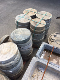 Biscottini Elemento di macina in pietra, misure assortite Vecchia ruota passato Offerta