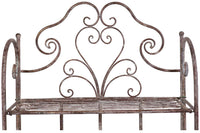 Biscottini Etagere multifunzione richiudibile in ferro battuto finitura ruggine anticata L63xPR33xH165 cm