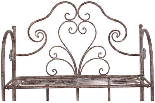 Biscottini Etagere multifunzione richiudibile in ferro battuto finitura ruggine anticata L63xPR33xH165 cm