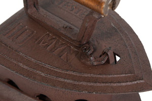 Biscottini Ferro da stiro in ghisa finitura ruggine anticata L19xPR15xH16,5 cm manico