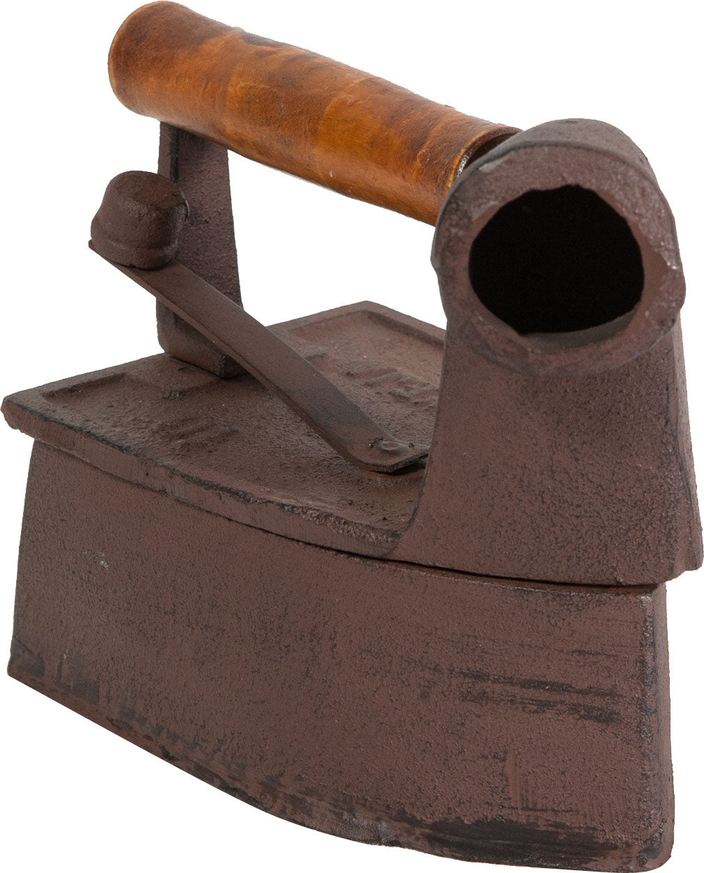 Biscottini Ferro da stiro in ghisa finitura ruggine anticata L21,5xPR12,5xH9,5 cm manico