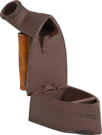 Biscottini Ferro da stiro in ghisa finitura ruggine anticata L21,5xPR12,5xH9,5 cm manico