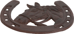 Biscottini Ferro di cavallo in ghisa con finitura ruggine anticata Made in Italy